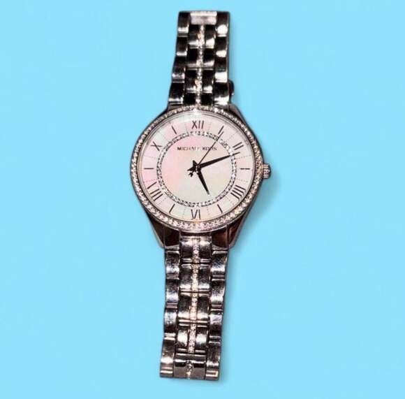 Michael Kors Accessories - Michael Kors Lauryn MK3900 Women's Silver-Tone Stainless Crystal Pave Watch